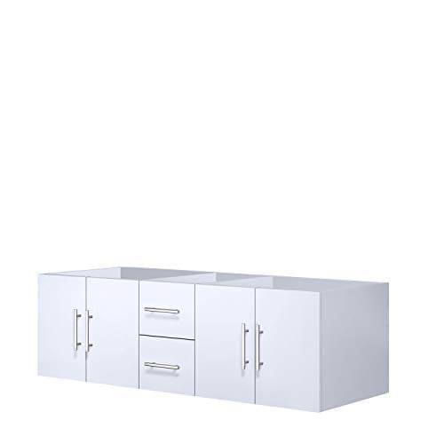 Lexora 60" Glossy White Vanity Cabinet Only