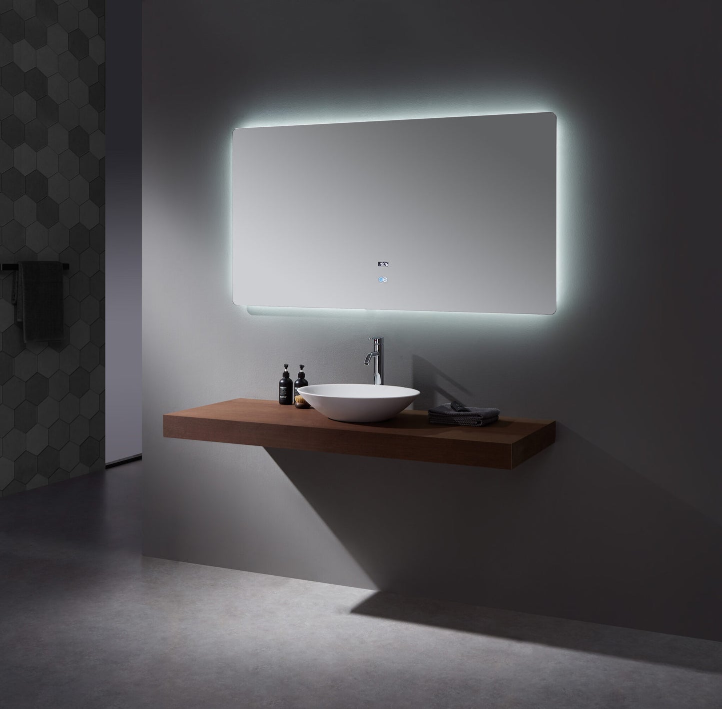Lugano 60" Widex32" Tall LED Mirror w/ Defogger