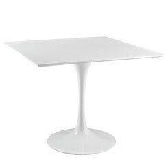 Modway EEI-3221-ROS-WHI Lippa 36" Square Dining Table