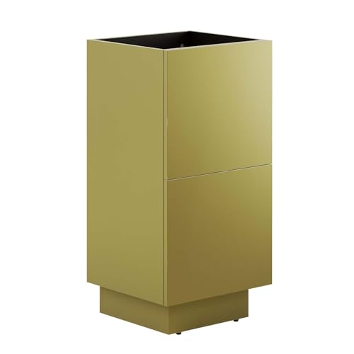 Quantum Modern Bathroom Vanity in Gold-Sink Basin Not Included