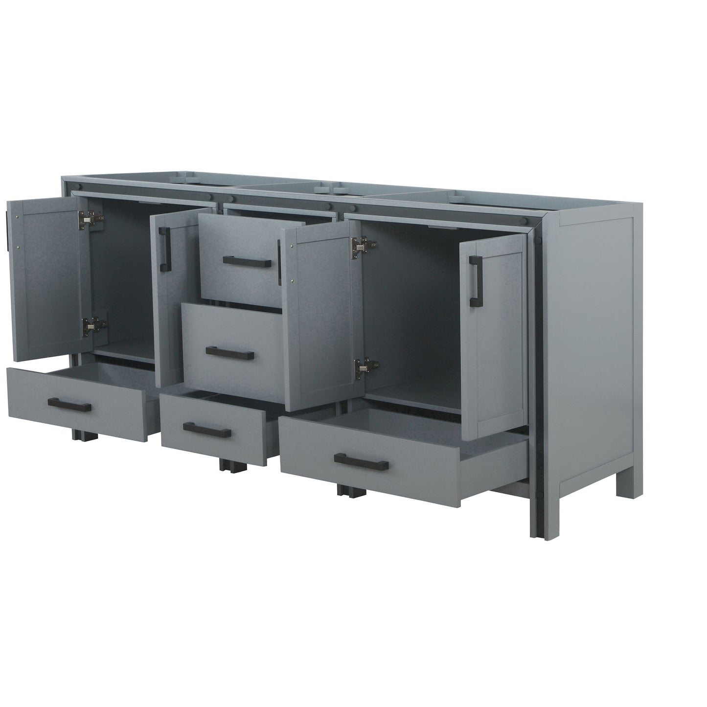 Ziva 72" Dark Grey Vanity Cabinet Only