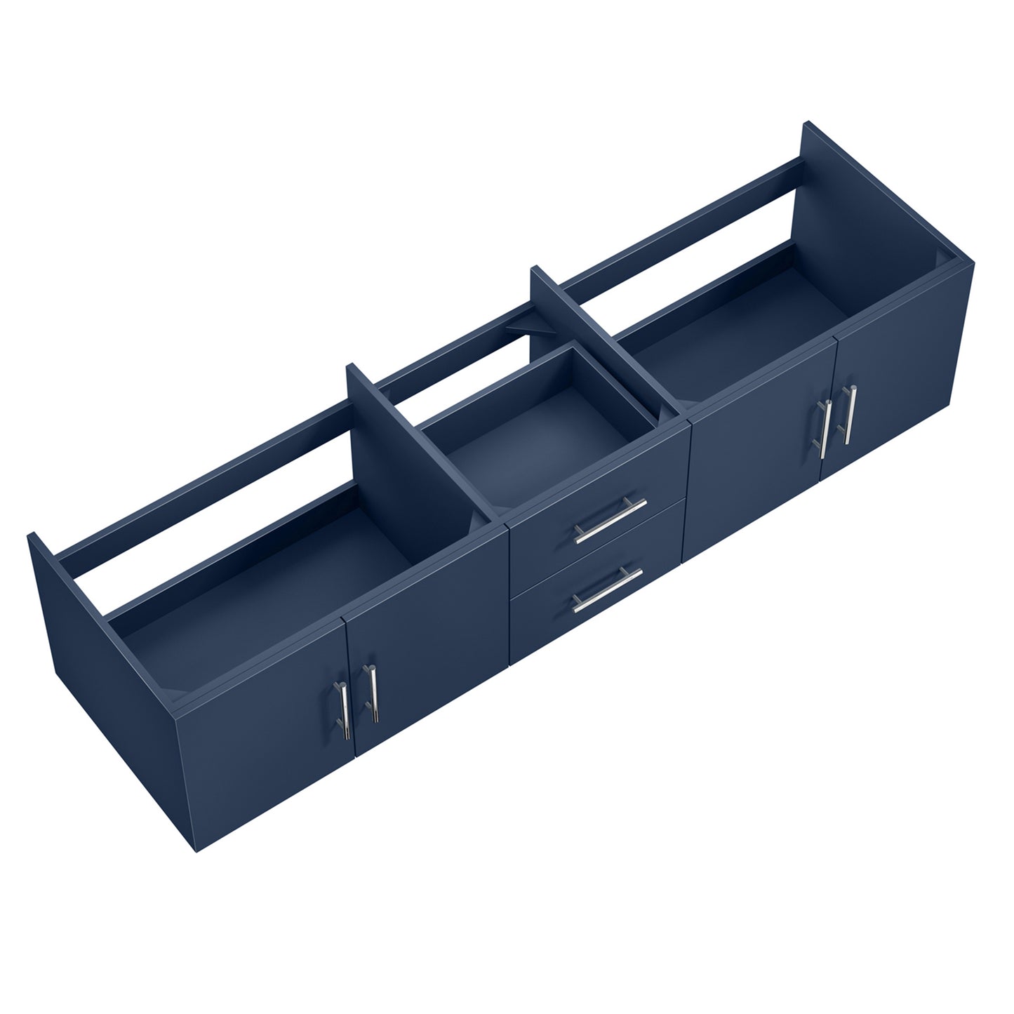 Geneva 80" Navy Blue Vanity Cabinet Only