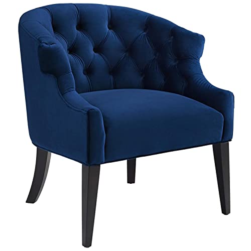 Modway EEI-3452-NAV Precept Accent Performance Velvet Armchair