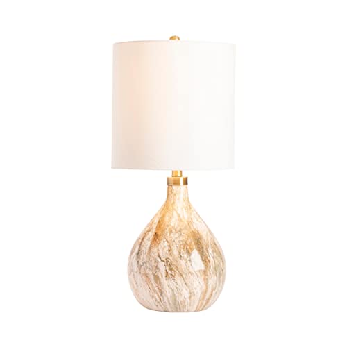 Crestview Collection The Russo Table Lamp Cream Resin 32.5" Ht. Transitional Style