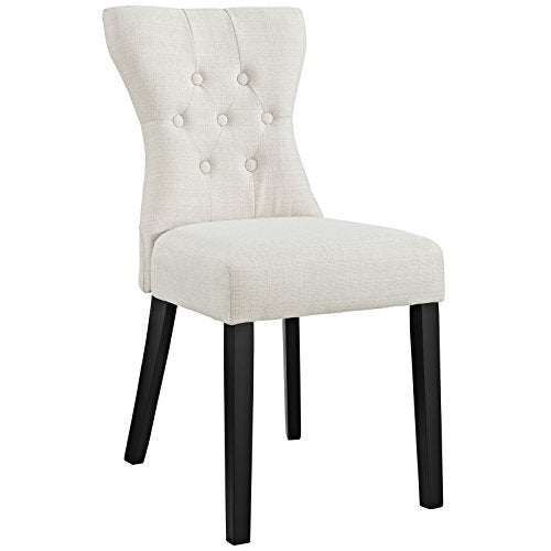 Modway Confer Dining Fabric Side Chair, Beige