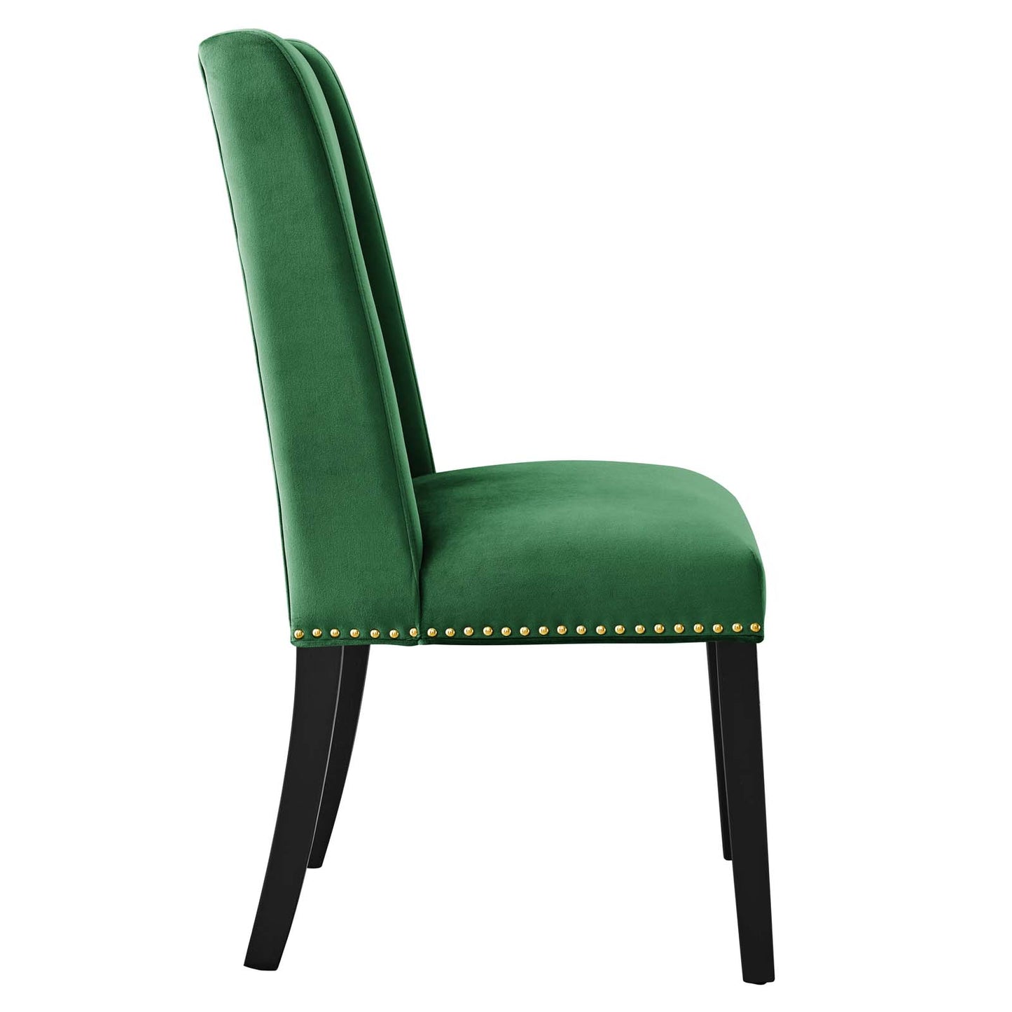 Modway Baron Velvet Set of 2 Dining Chairs with Emerald Finish EEI-5012-EME