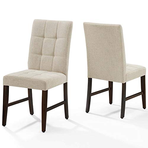 Modway Promulgate Biscuit Tufted Upholstered Fabric Dining Side Chair