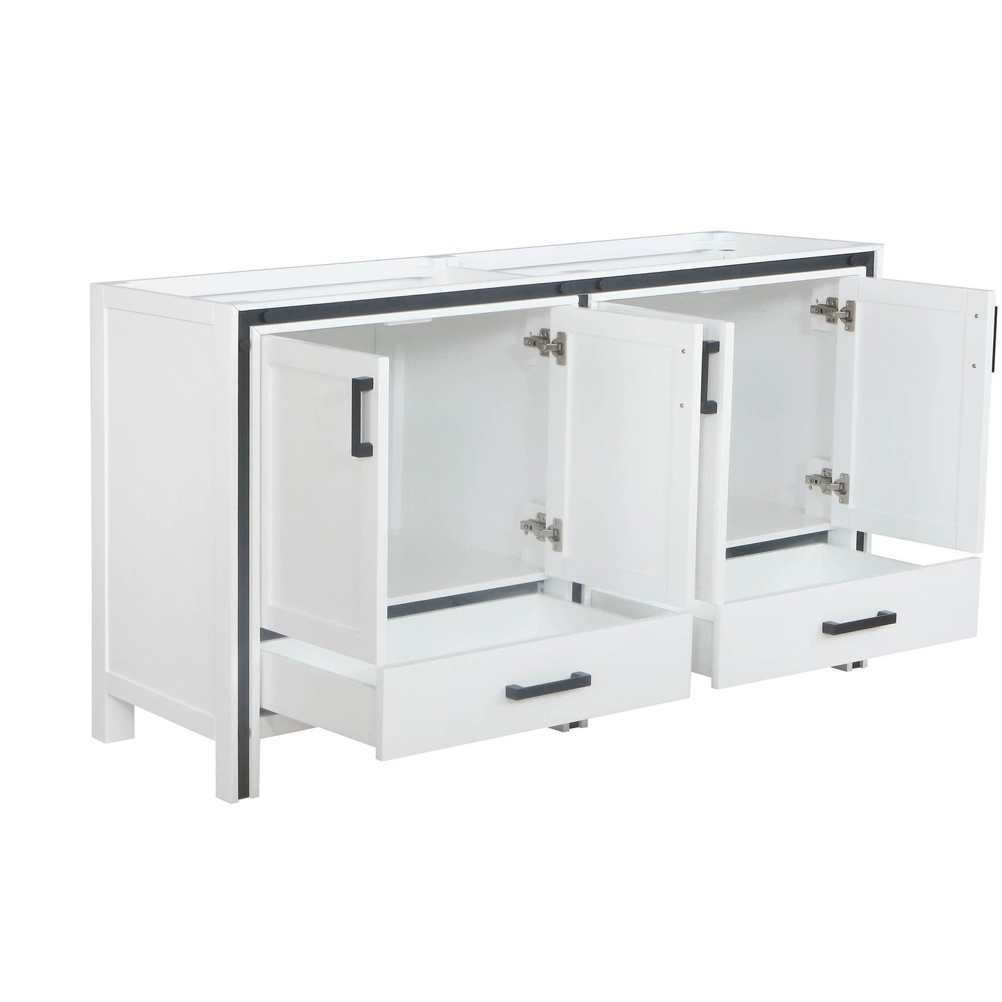 Ziva 60" White Vanity Cabinet Only