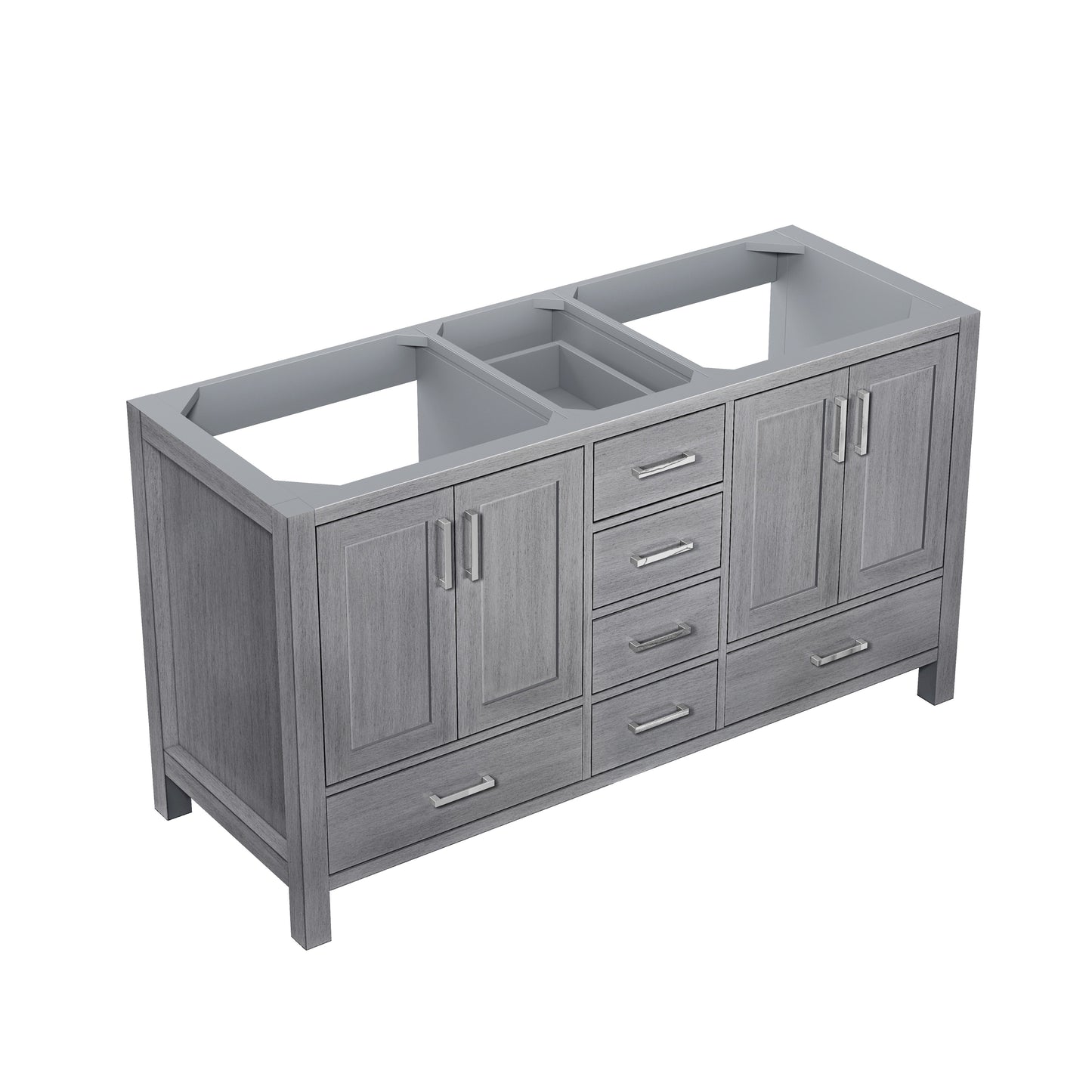 Jacques 60" Distressed Grey Vanity Cabinet Only