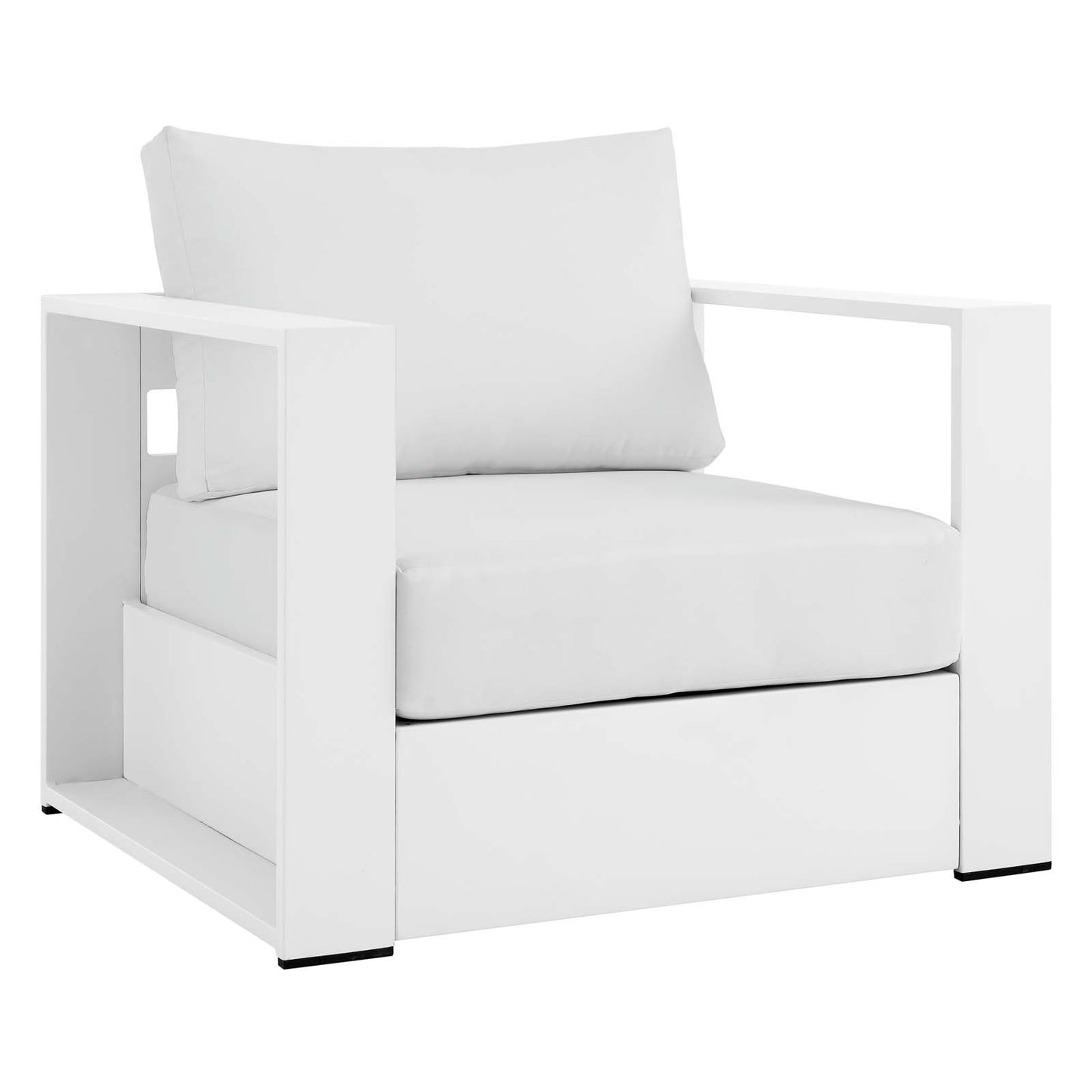 Modway Tahoe Patio 2-Piece Armchair Set with White Finish EEI-5751-WHI-WHI