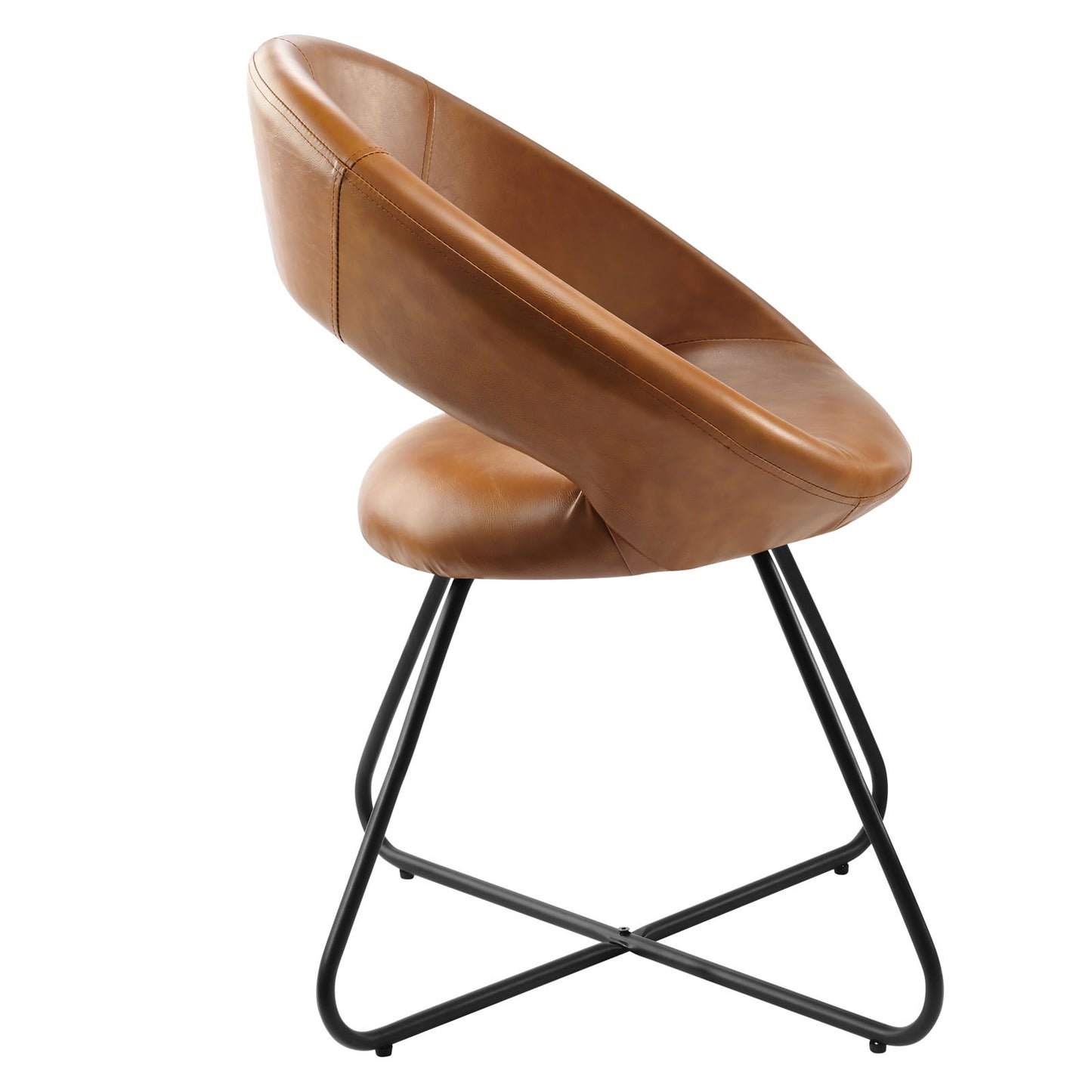 Modway Nouvelle Dining Chair, Black Tan