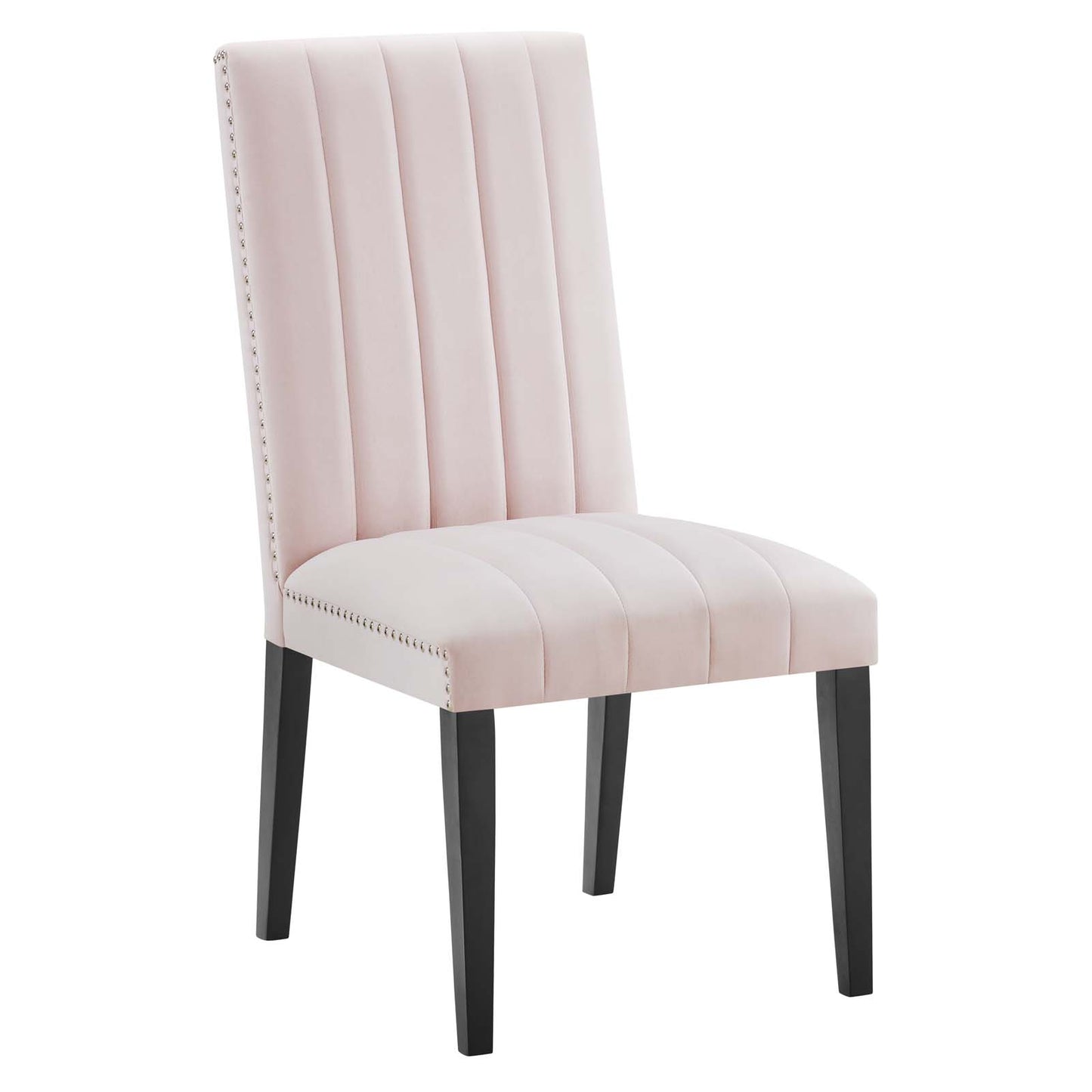 Modway Pink Catalyst Velvet Set of 2 Dining Side Chairs EEI-5081-PNK
