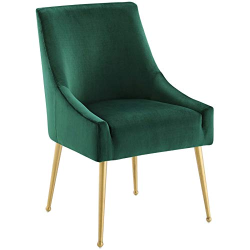 Modway Discern Upholstered Performance Velvet Dining Chair, Green