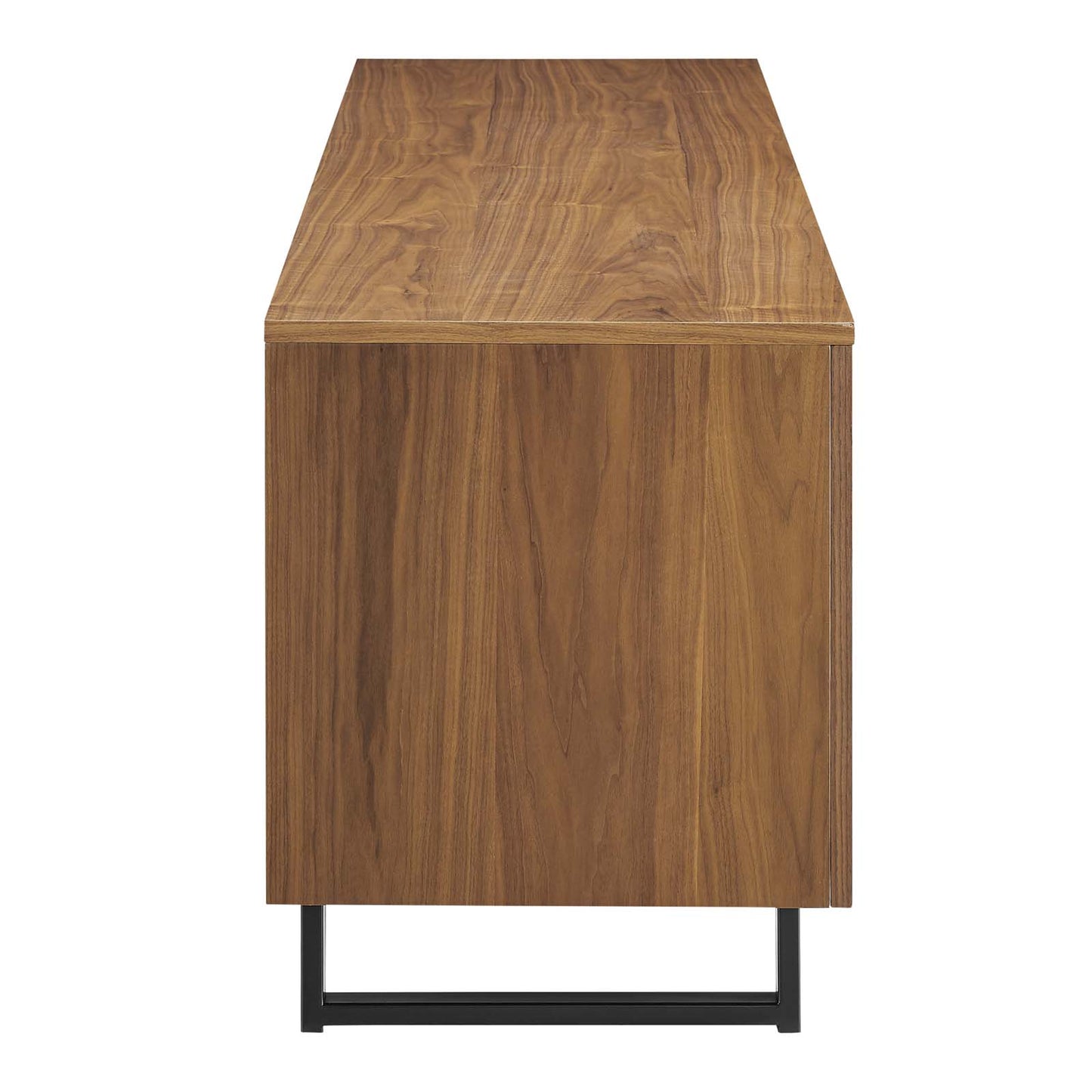 Modway Parker 73" Wood TV Stand in Walnut