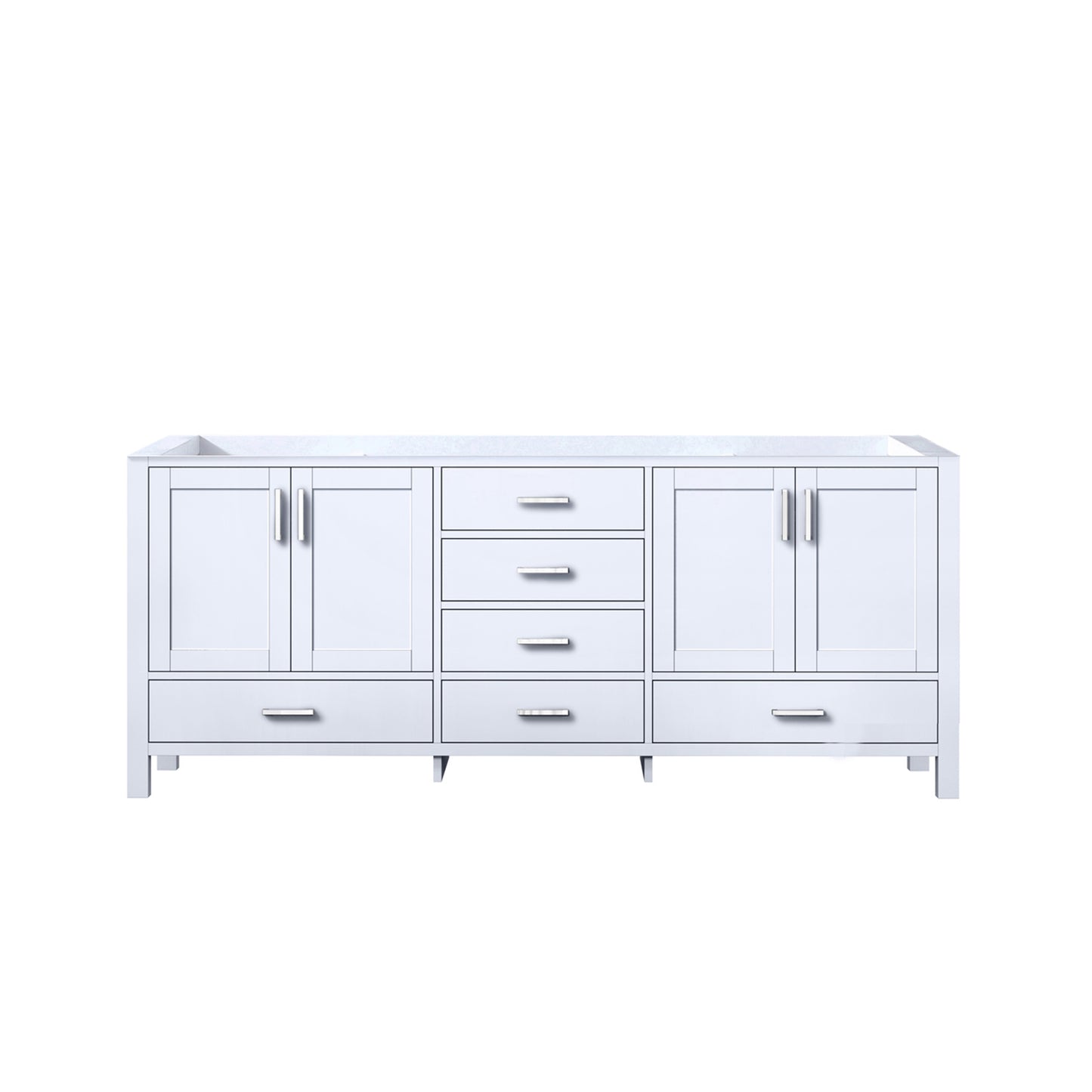 Jacques 80" White Vanity Cabinet Only