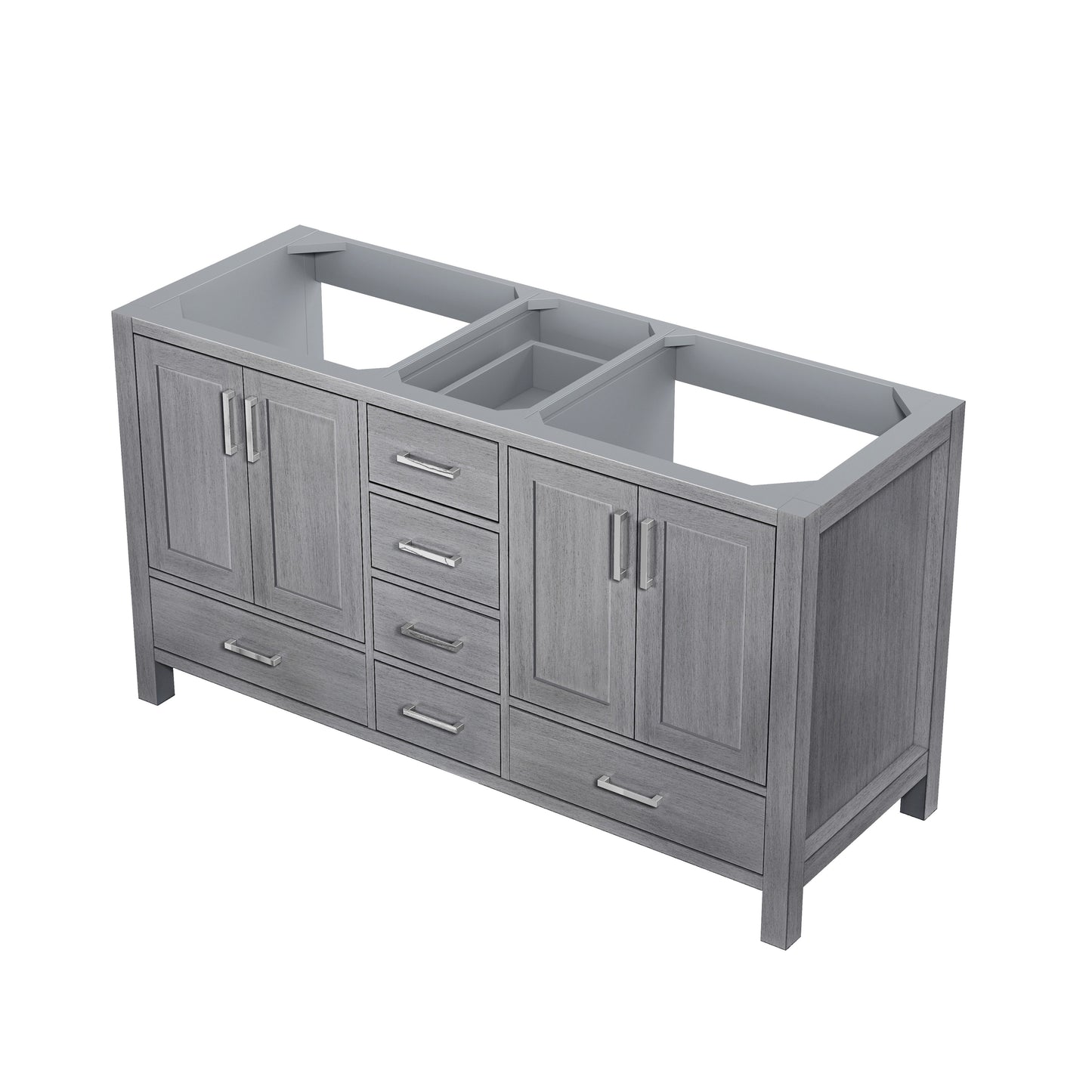 Jacques 60" Distressed Grey Vanity Cabinet Only