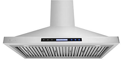 XtremeAir PX15 Wall Mount Range Hood with 900 CFM Baffle Filters/Grease Drain Tunnel