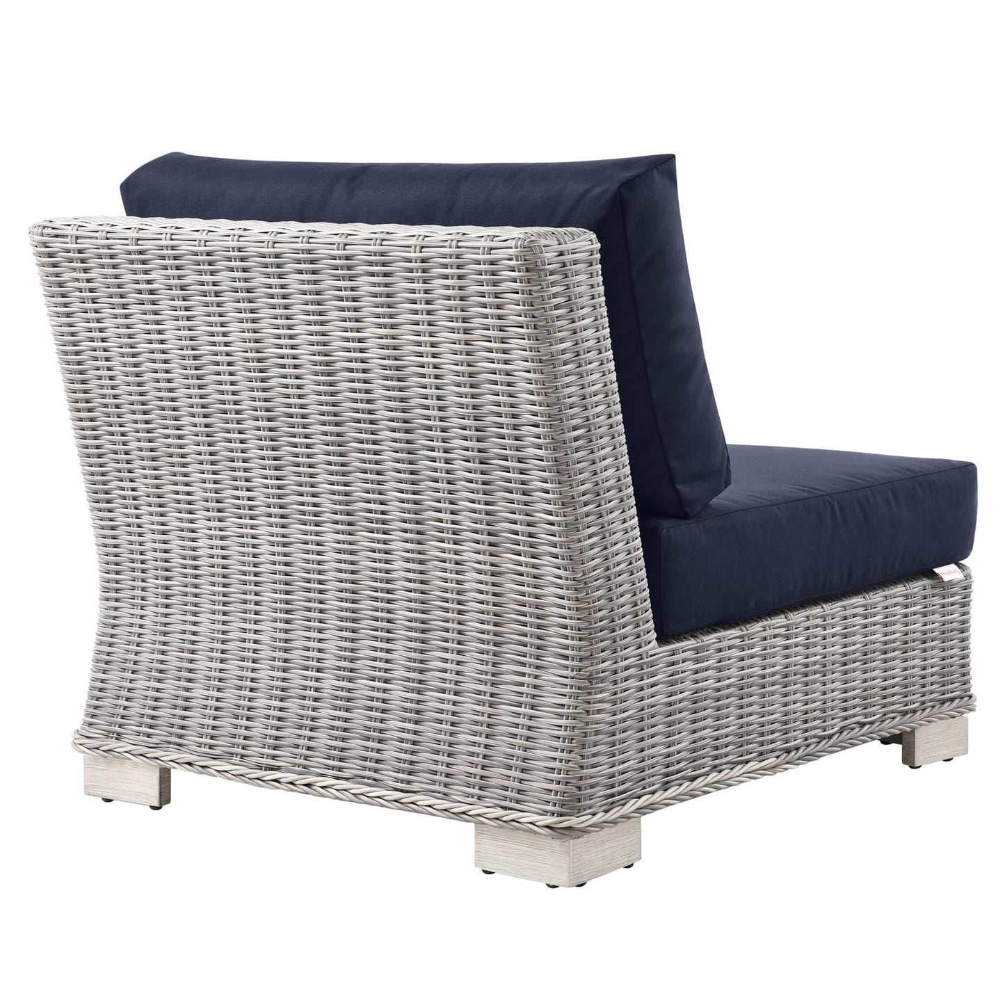 Modway EEI-4847-LGR-NAV Conway Patio Chair, Light Gray Navy