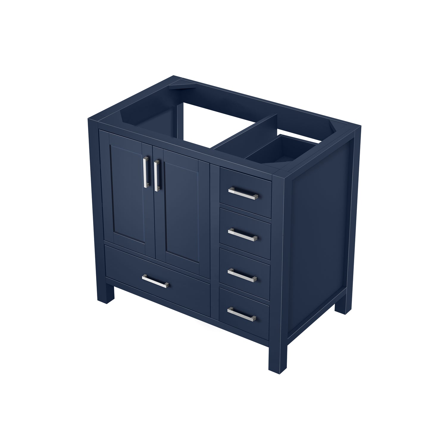 Jacques 36" Navy Blue Vanity Cabinet Only - Left Version