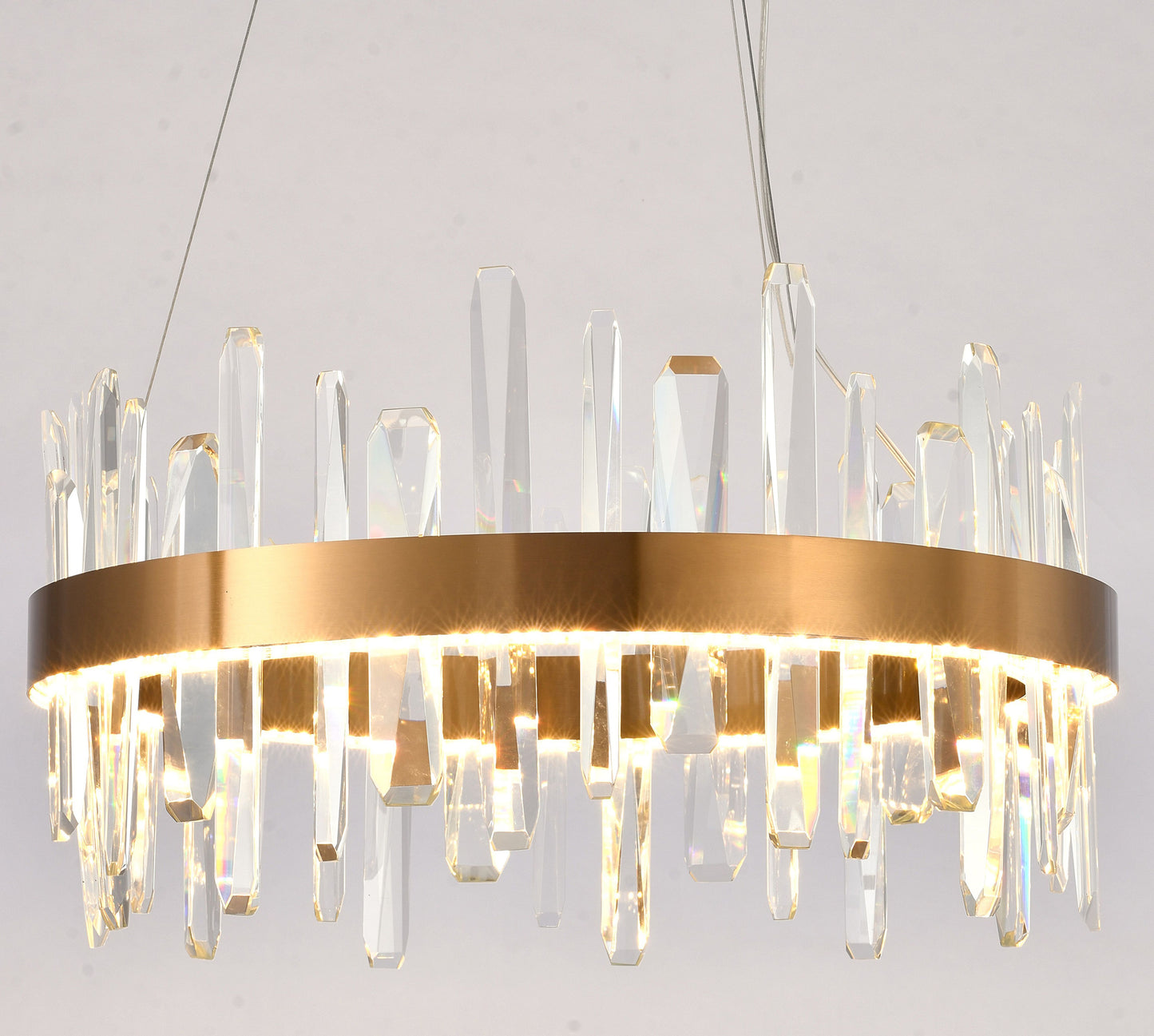 Antique Gold LED Chandelier - FT70C24G-1