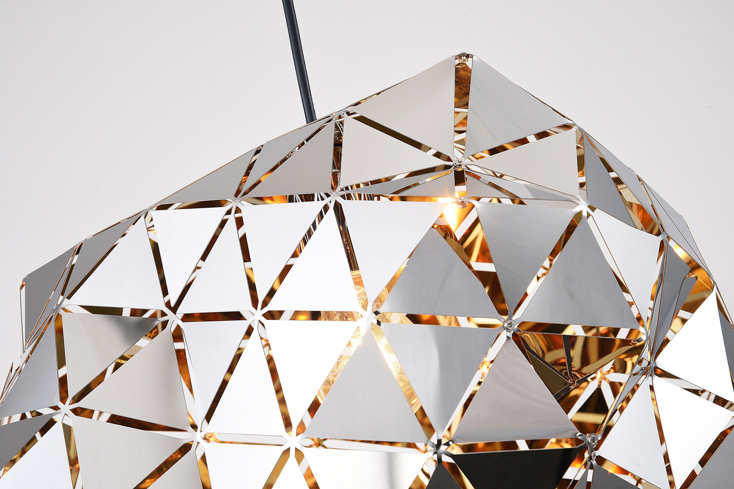Chrome Single Pendant Lighting - DU148P11CH