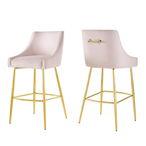 Modway EEI-6037-PNK Discern Bar Stools - Set of 2, Pink