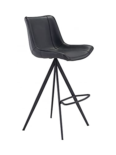 Aki Bar Chair (Set of 2) Black