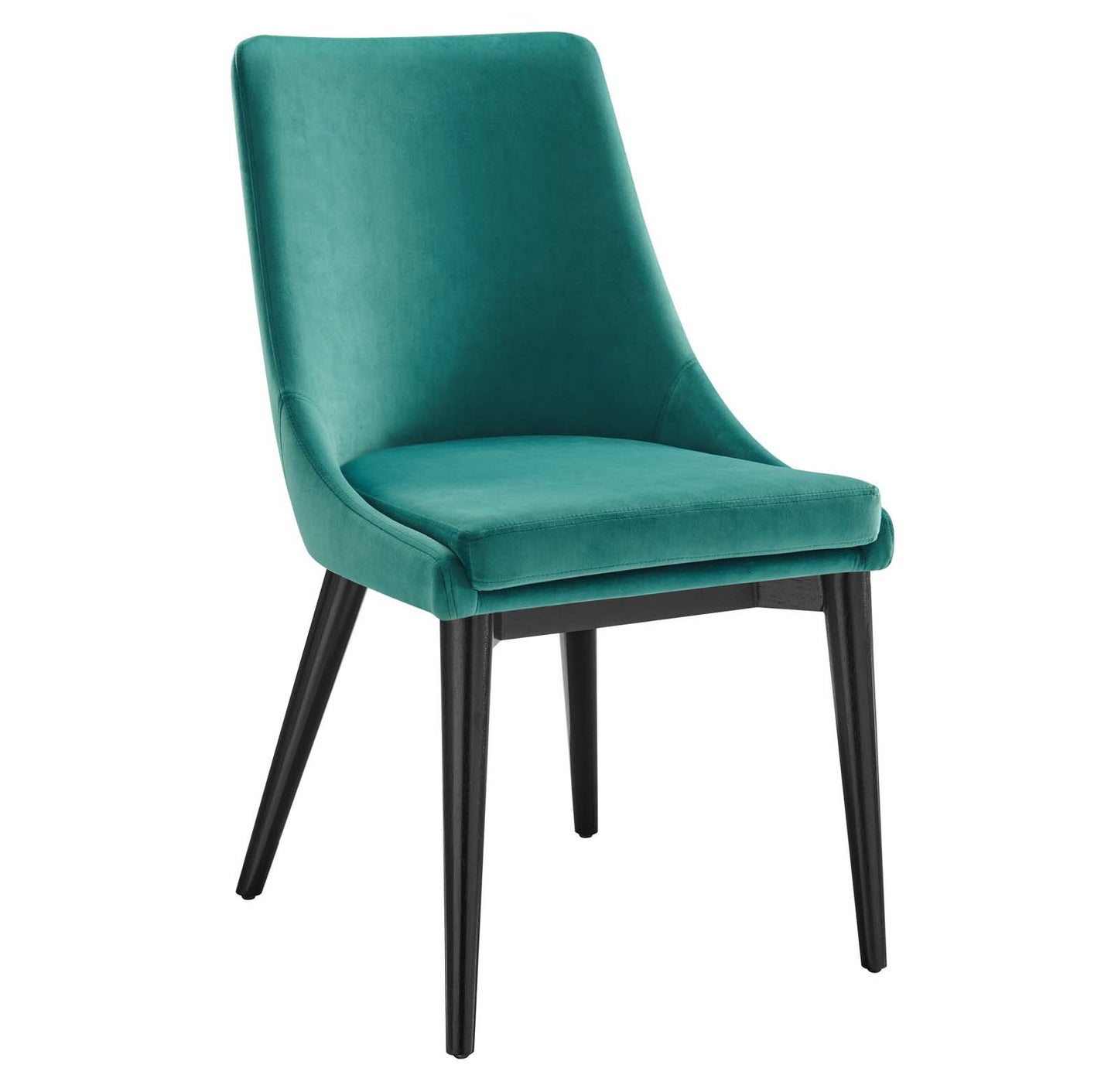 Modway Viscount Performance Velvet Dining Chair with Teal Finish EEI-5009-TEA