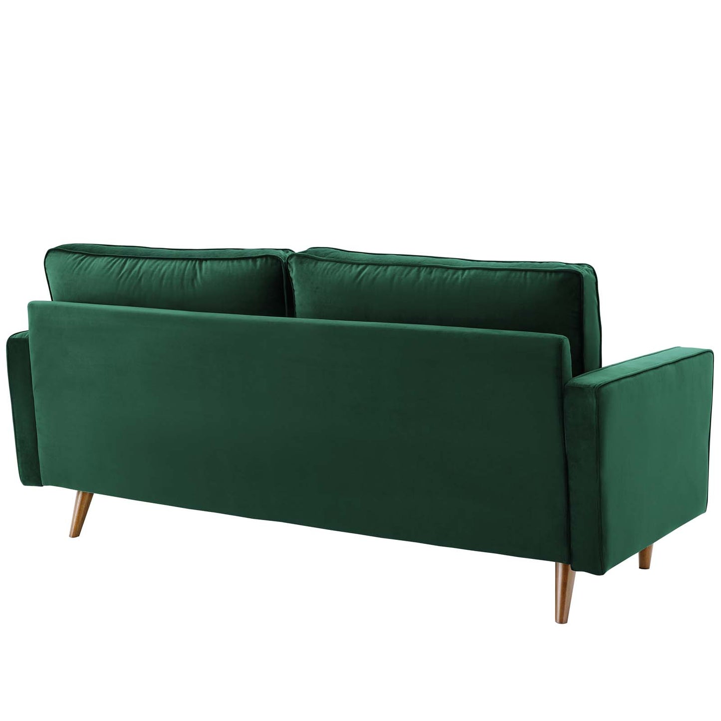 Modway Valour Performance Velvet Upholstered Tufted Sofa, Green