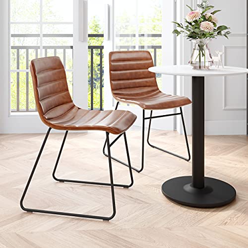 Zuo Modern Dining Chair (Set of 2) Vintage Brown Jack