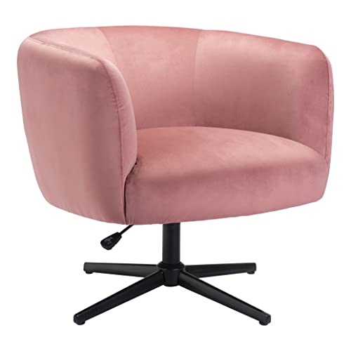 Zuo Modern - Elia Accent Chair Pink - Modern - Seating - Steel, Foam, 100% Polyester - Indoor - 31.5in Height