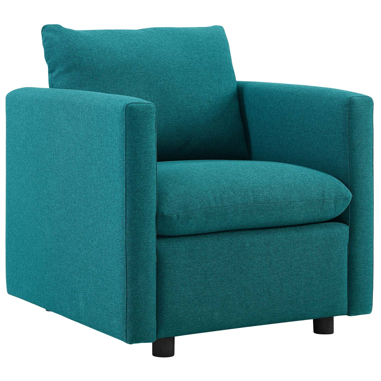 Modway Activate Upholstered Fabric Armchair Set of 2, Teal