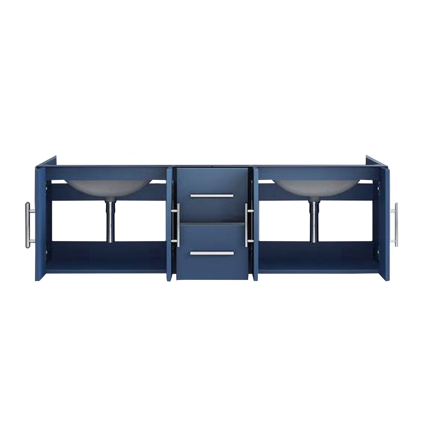 Geneva 60" Navy Blue Vanity Cabinet Only