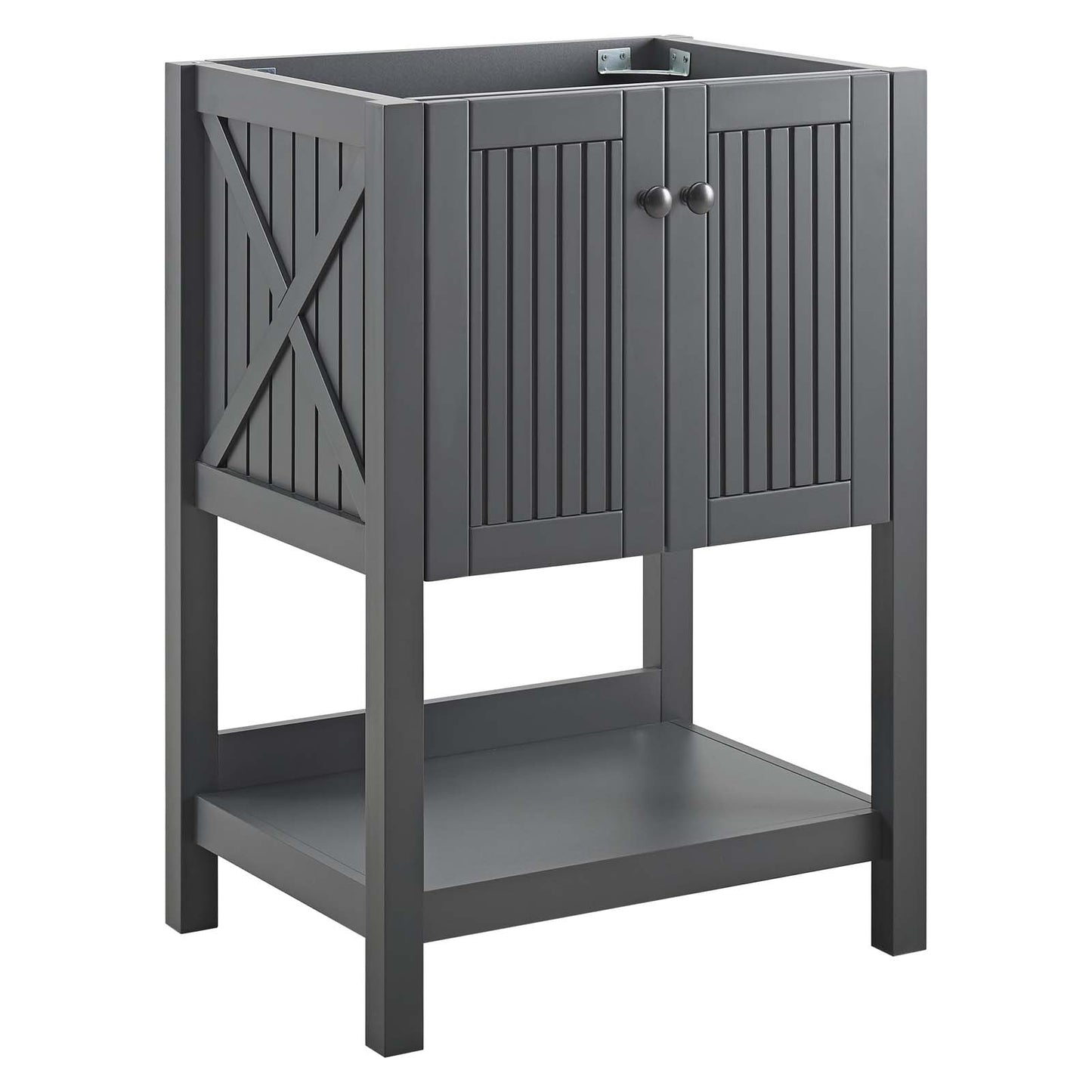 Modway EEI-3942-GRY Steam 23" Bathroom Vanity Cabinet in Gray (Sink Basin Not Included), 23 Inch