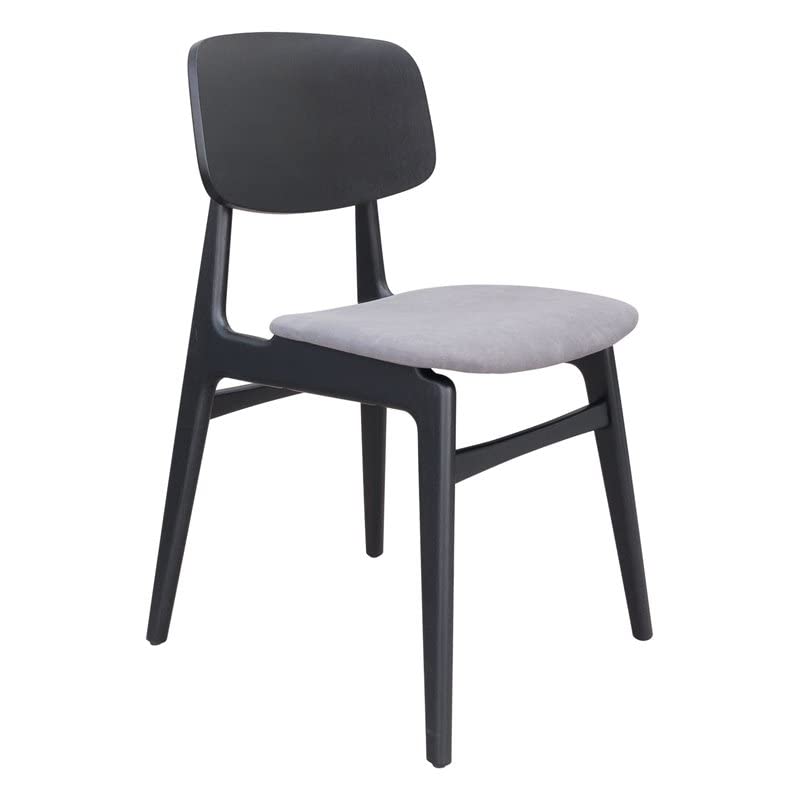 Zuo Modern Othello Dining Chair Gray & Black, Gray, Black