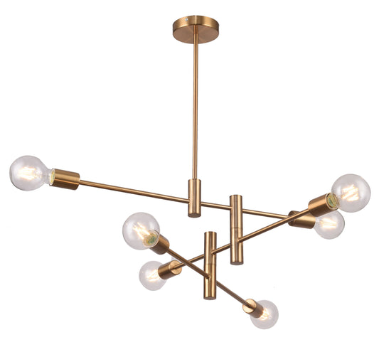 Brushed Bronze Chandelier - TR77C35BR