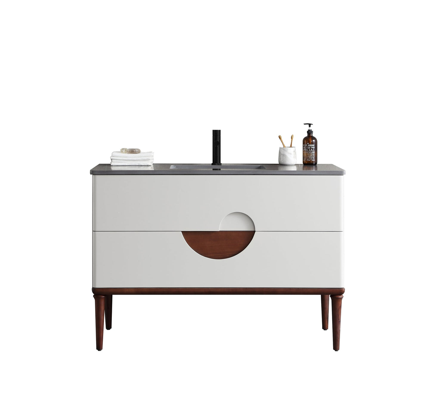 BURANO 48” BEIGE FREESTANDING MODERN BATHROOM VANITY