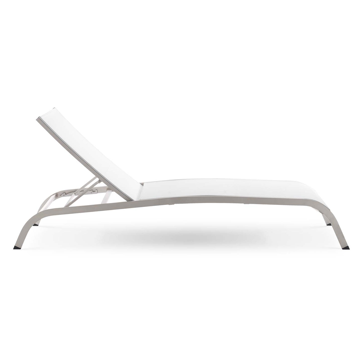 Modway Savannah Outdoor Patio Mesh Chaise Lounge Chair in White