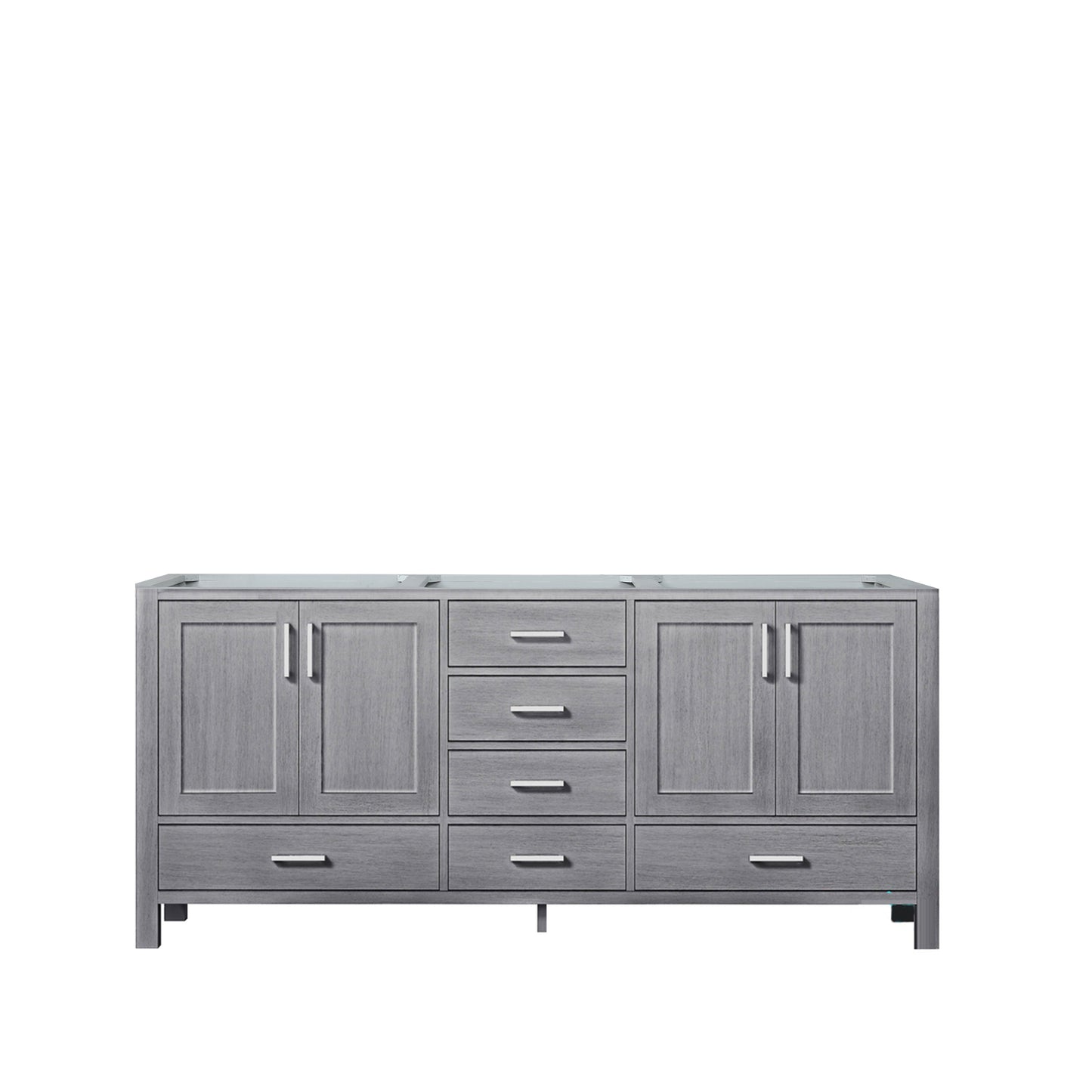 Jacques 72" Distressed Grey Vanity Cabinet Only