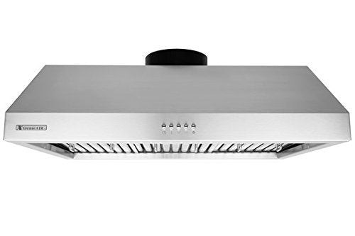 XtremeAir UL11 Under Cabinet Mount Range Hood with 900 CFM Baffle Filters