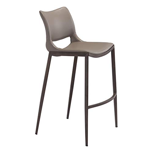 Ace Bar Chair (Set of 2) Gray & Walnut