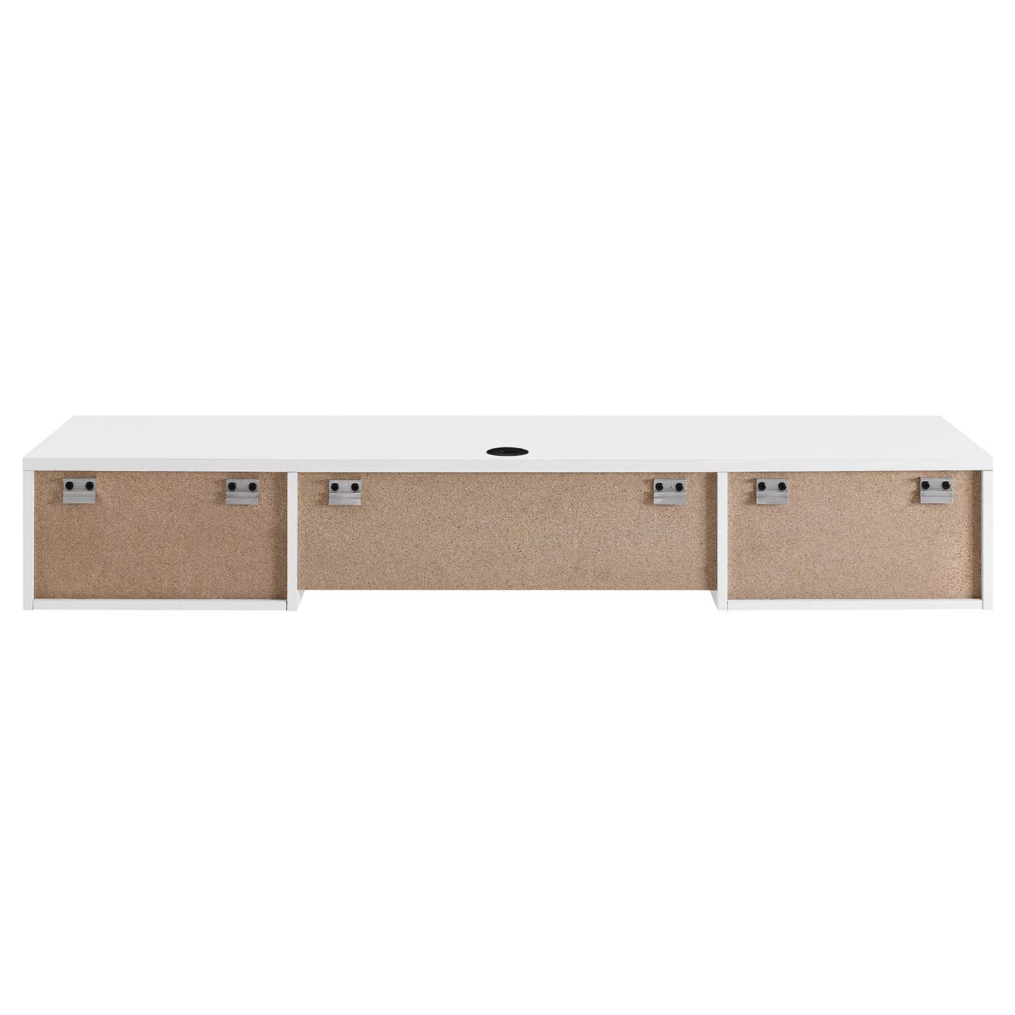 Modway White Render Wall Mount Wood Office Desk EEI-5865-WHI