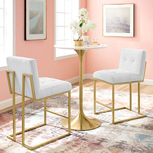 Modway Privy dining-chairs, Gold White