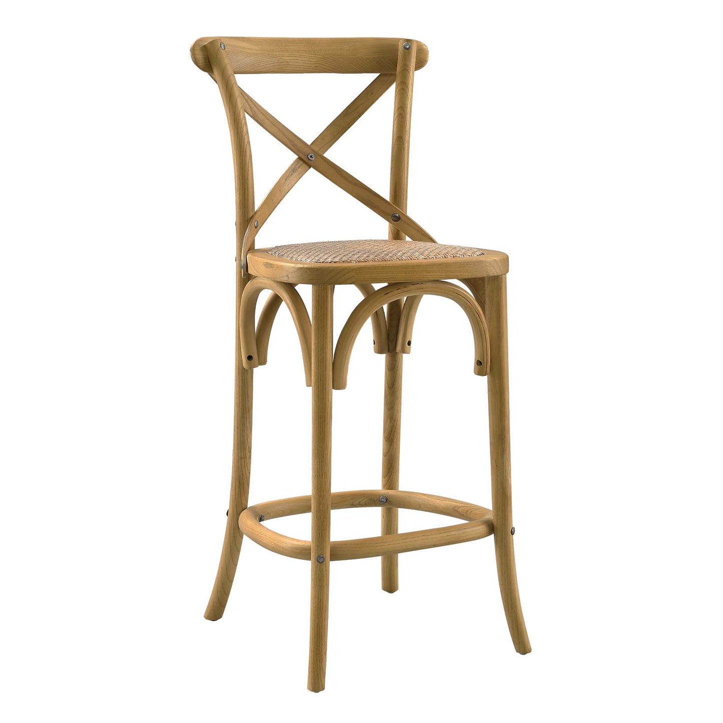 Modway Gear Counter Stool in Natural