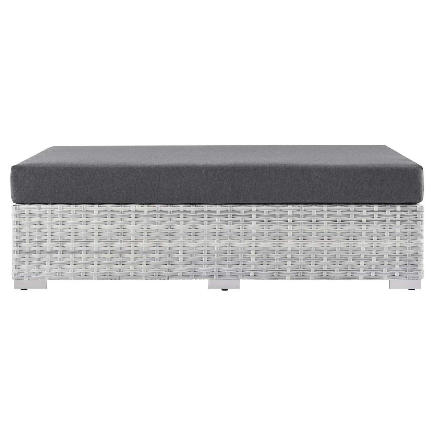 Modway EEI-4308-LGR-CHA Ottoman, Light Gray Charcoal