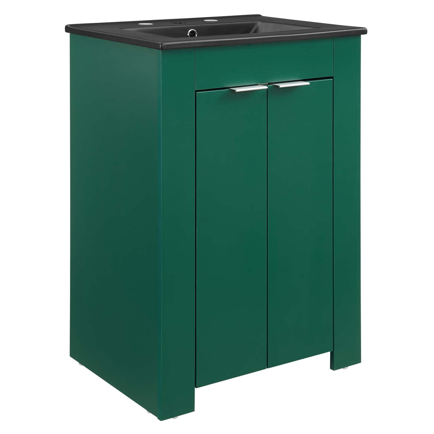 Modway Maybelle 24" Bathroom Vanity in Green Black