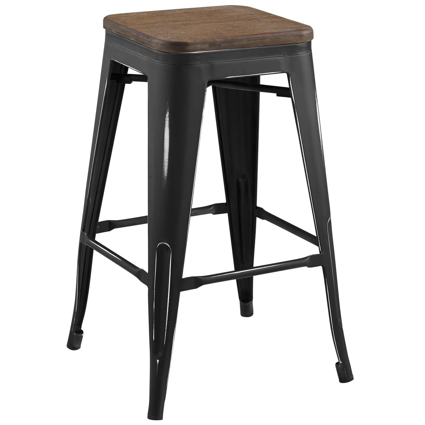 Modway Promenade Counter Stool Set of 4, Black