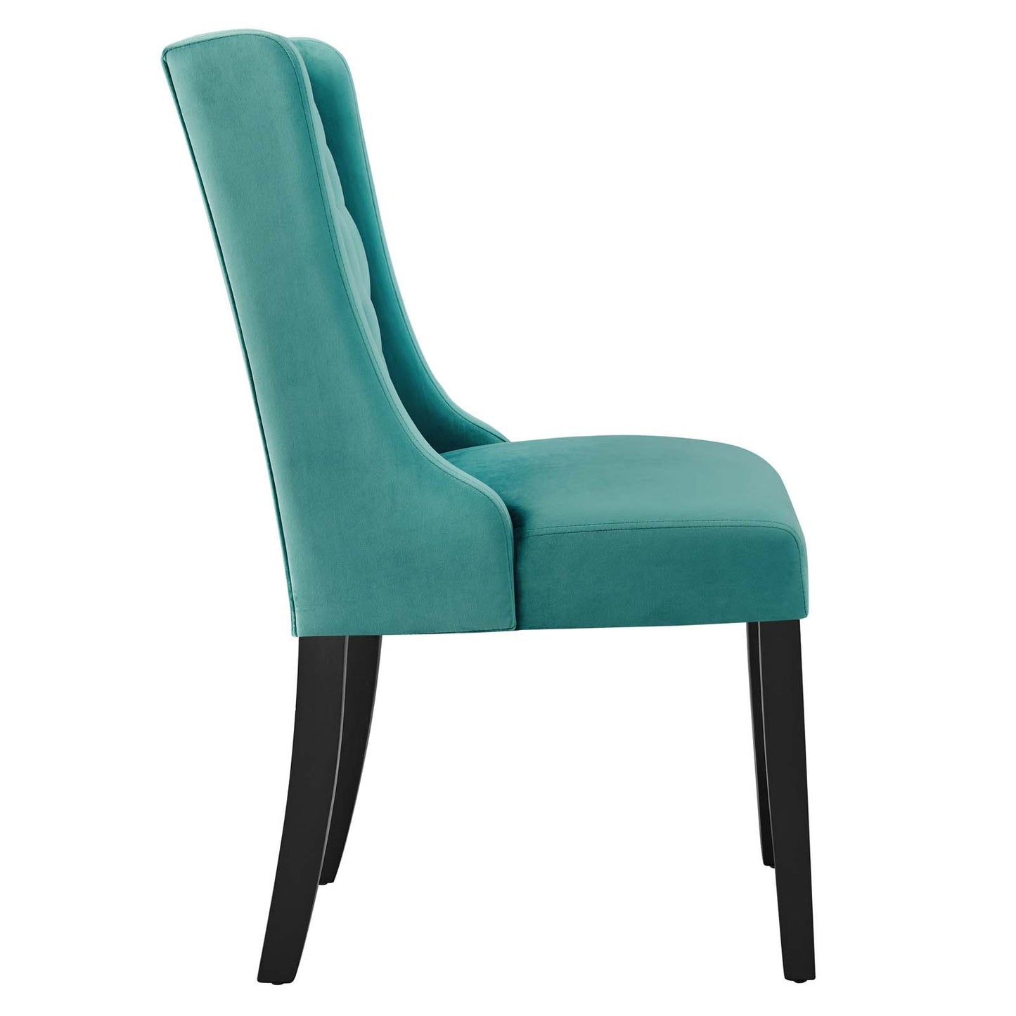 Modway Baronet Velvet Set of 2 Dining Chairs with Teal Finish EEI-5013-TEA