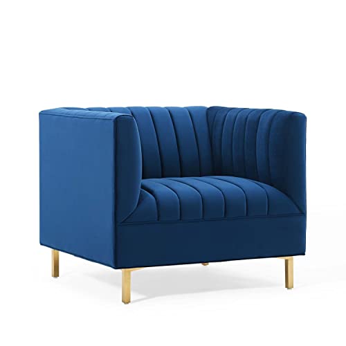 Modway Shift Channel Tufted Performance Velvet Armchair