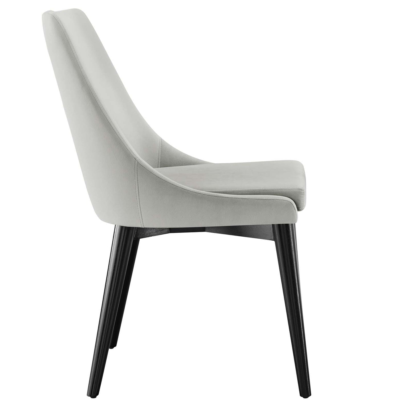 Modway Viscount Velvet Set of 2 Dining Chairs with Light Gray EEI-5816-LGR
